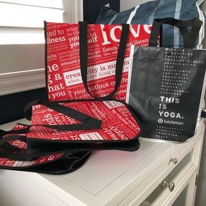 Lululemon bags large and small